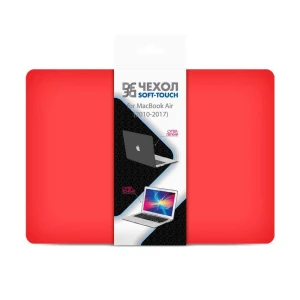 Накладка 13.3" DF MacCase-05, красный,  для MacBook Air (2010-2017) [df maccase-05 (red)]