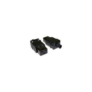 Вилка Lanmaster LAN-IEC-320-C19 IEC 60320 C19 16A 250V black