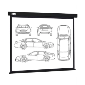 Պրոեկտորի էկրան CACTUS CS-PSW-213X213-BK