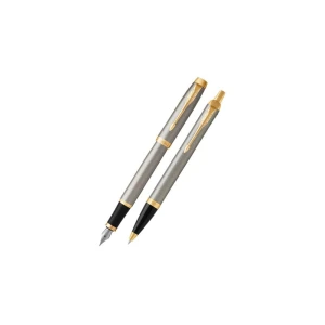 Набор Parker IM Core TK223 (2093217) Brushed Metal GT ручка роллер, ручка шариковая подар.кор.