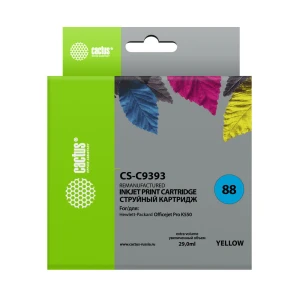 Քարթրիջ CACTUS №88 CS-C9393 Yellow