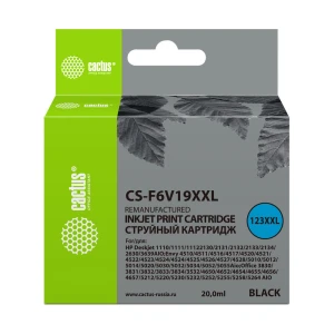 Քարթրիջ CACTUS №123XL CS-F6V19XXL Black