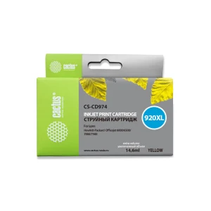 Քարթրիջ CACTUS №920XL CS-CD974 Yellow