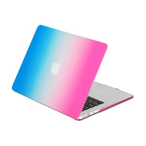 Накладка 13.3" DF MacCase-05, синий/розовый,  для MacBook Air (2010-2017) [df maccase-05 (blue+red)]