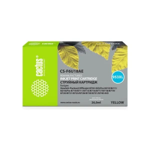 Քարթրիջ CACTUS 953XL CS-F6U18AE Yellow