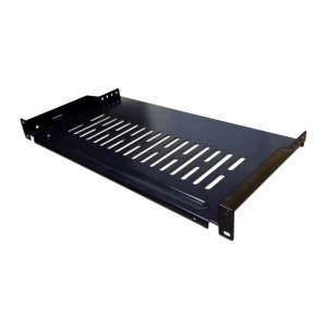 Полка стац. Lanmaster (TWT-CB-SFBF250-1U/18) 18кг. 19" 250мм черный (упак.:1шт)